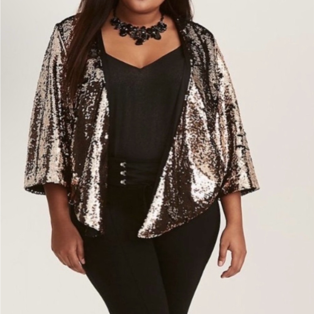Torrid Runway Collection Sequin Kimono Top